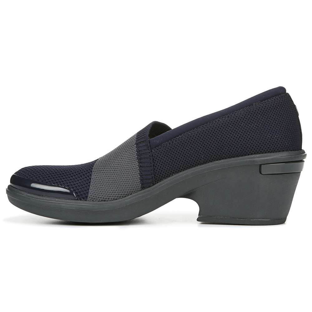 Tiramisu Slip-On Wedge - Navy