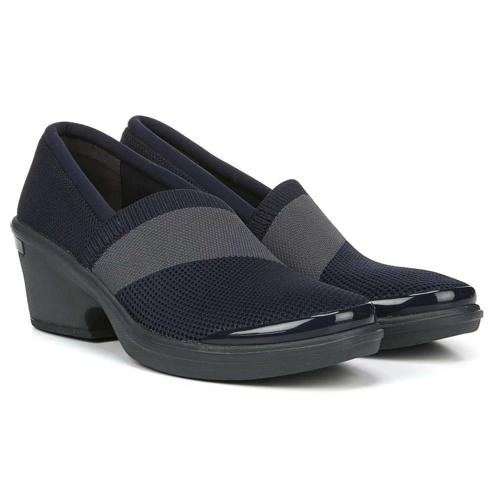 Tiramisu Slip-On Wedge - Navy