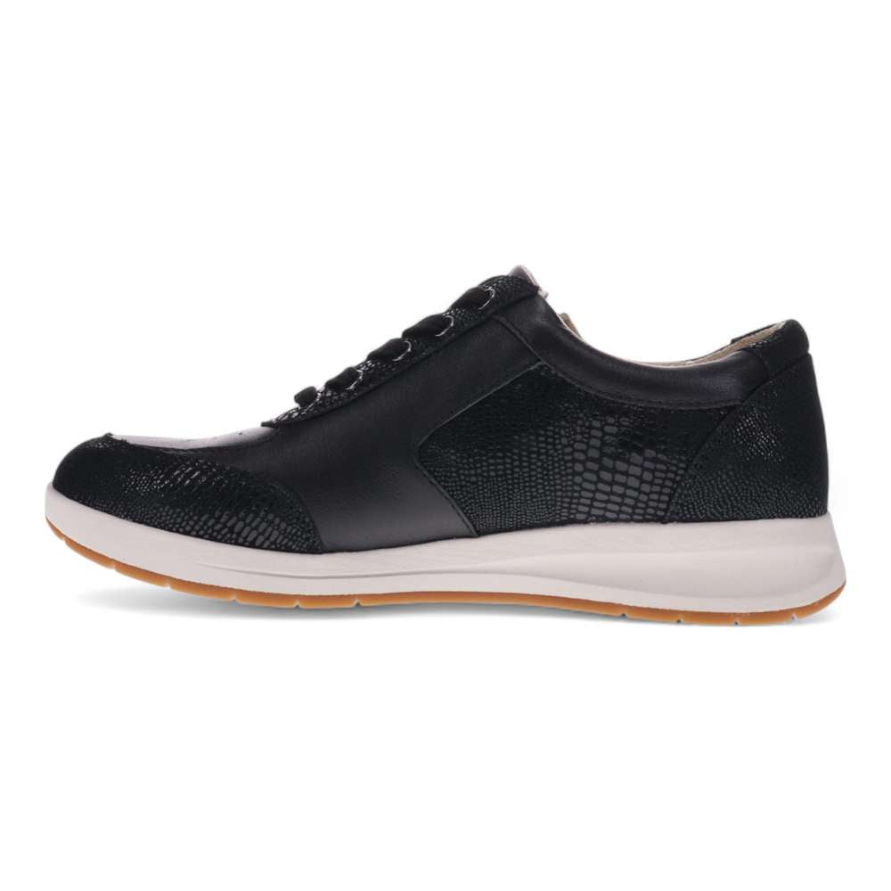 Boston Zip Sneaker - Black Punched