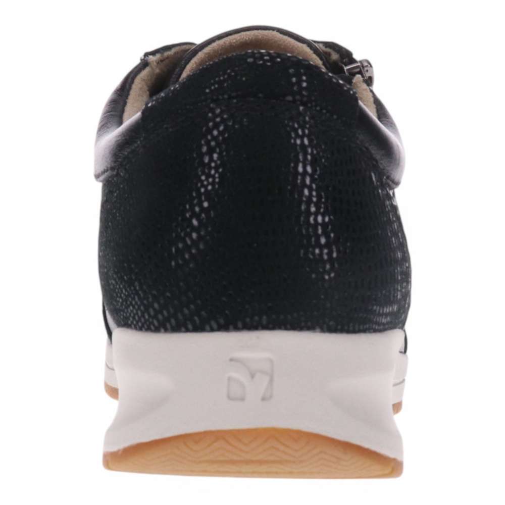 Boston Zip Sneaker - Black Punched