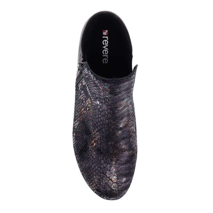 Damascus Boot - Black Metallic Python/Onyx