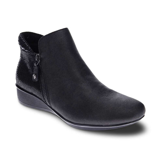 Damascus Boot - Onyx/Black Lizard