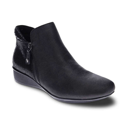 Damascus Boot - Onyx/Black Lizard