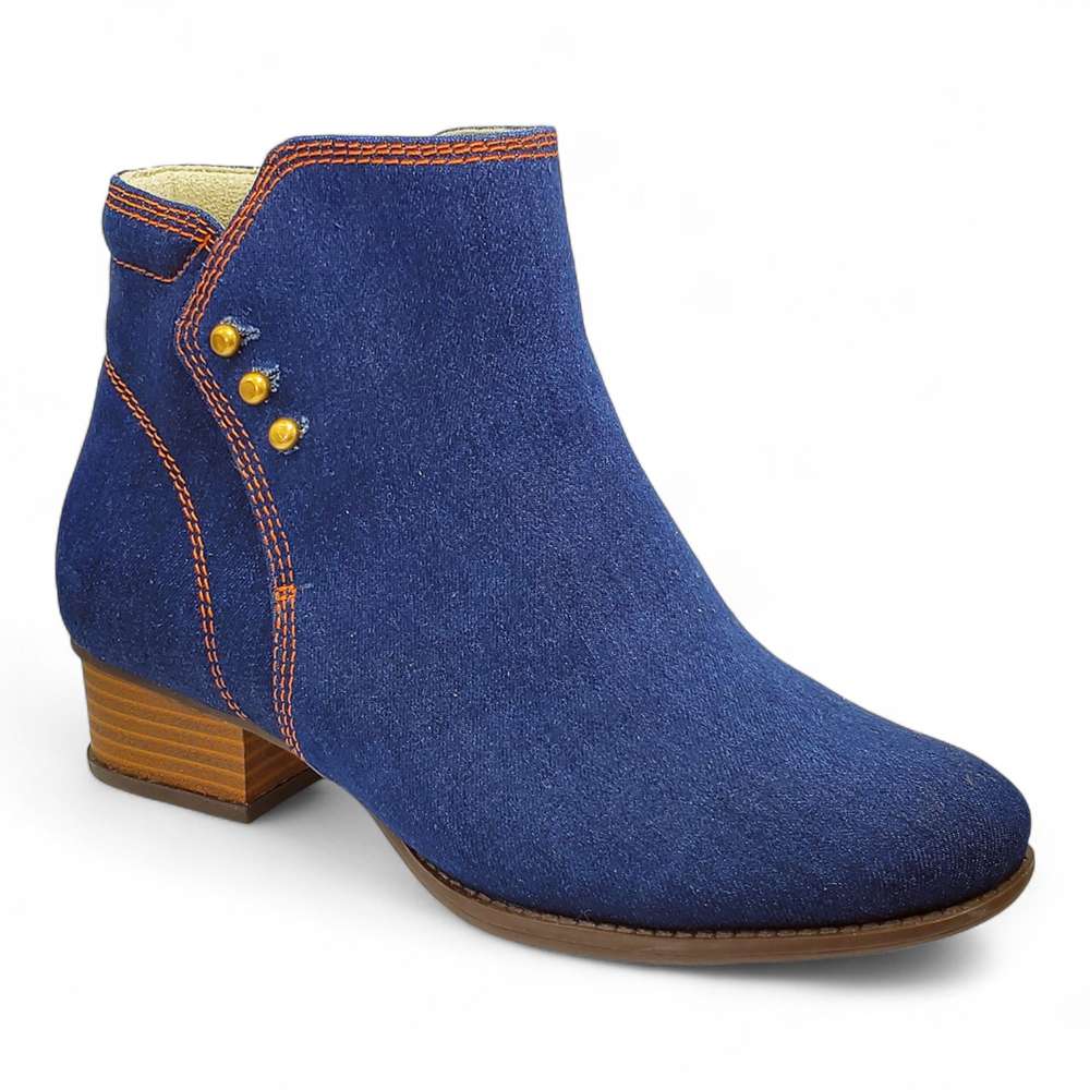 Tiko Ankle Bootie - Denim