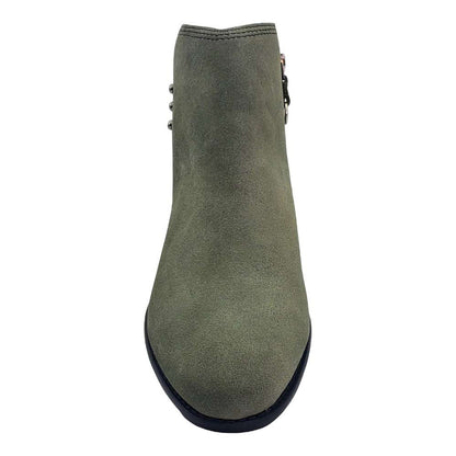 Tiko Ankle Bootie - Moss Suede