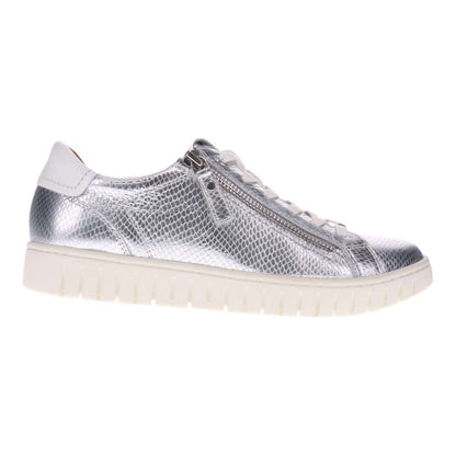 Luna Casual Sneaker - Silver Snake