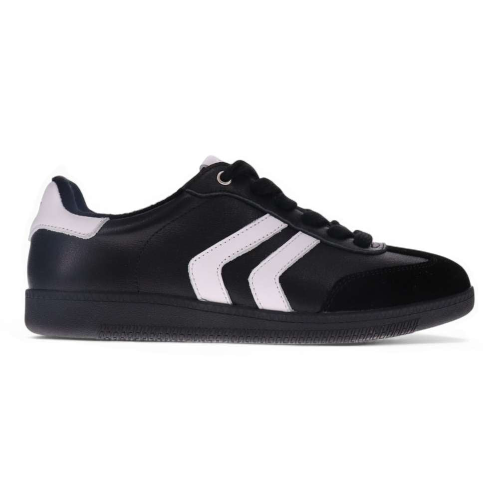 Ramona Lace-Up Casual Sneaker - Black/White
