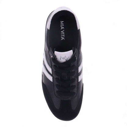 Ramona Lace-Up Casual Sneaker - Black/White