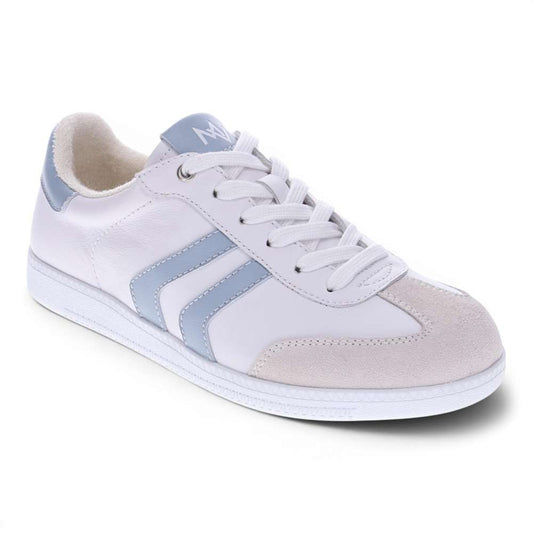 Ramona Lace-Up Casual Sneaker - White/Blue