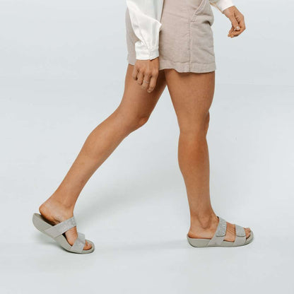 Avoca Slide Sandal - Silver