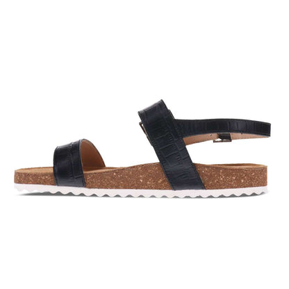 Brag Sandal - Black Croc