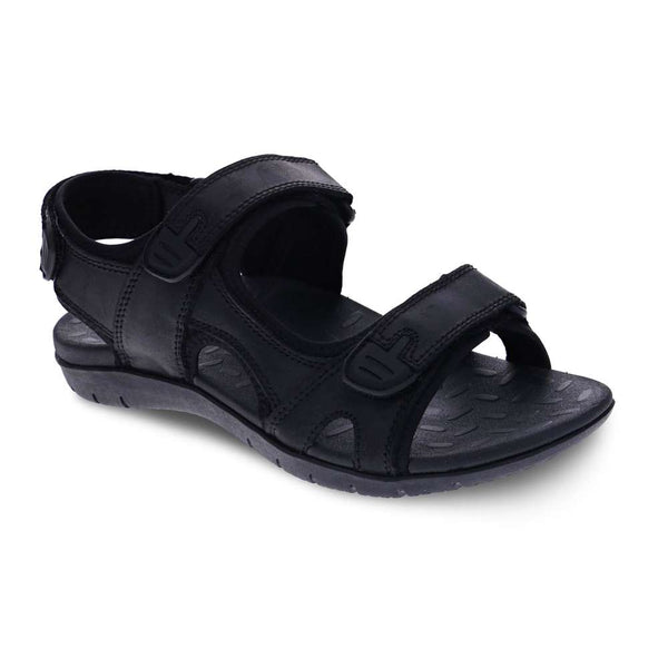 Power Back Strap Sandal - Black