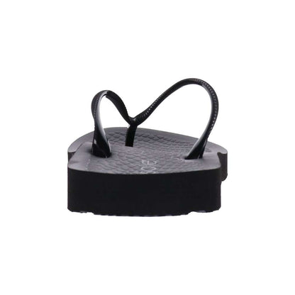 Venice Solid Women's Toe Post Sandal - Black