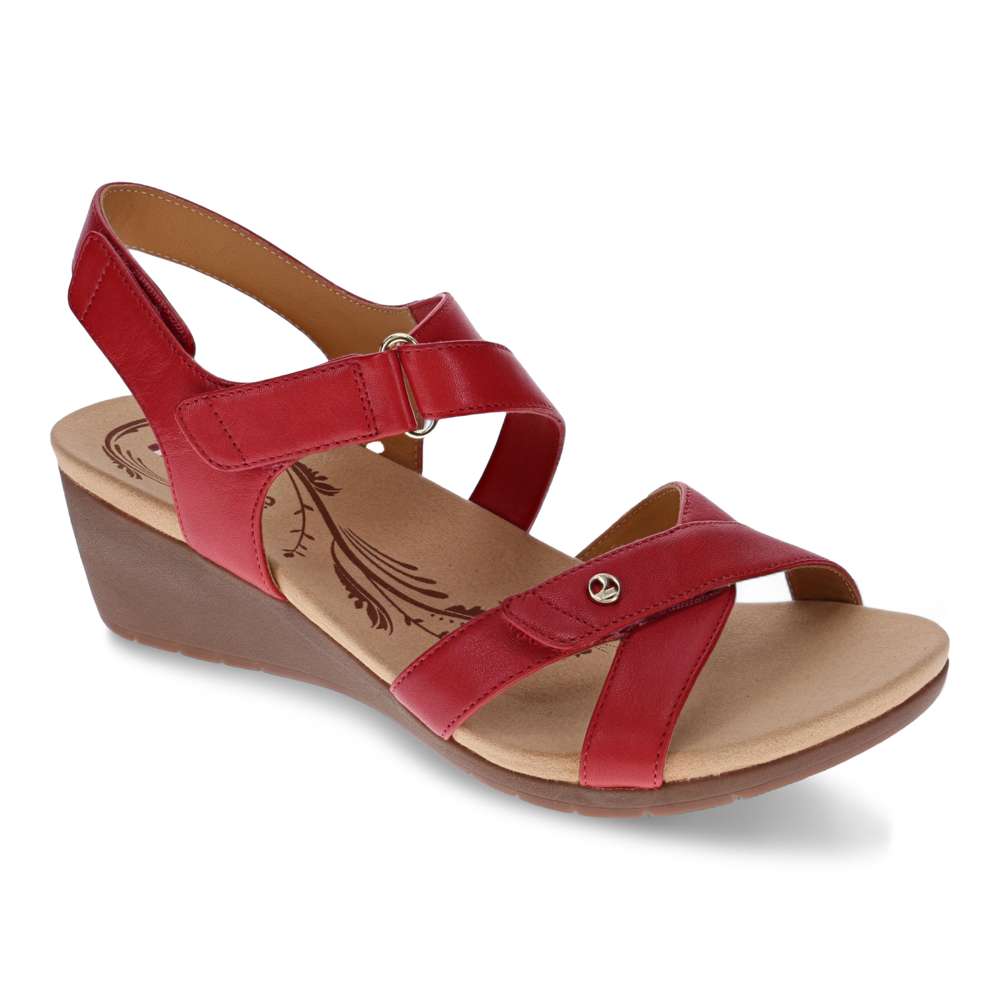 Casablanca Wedge - Ruby Red