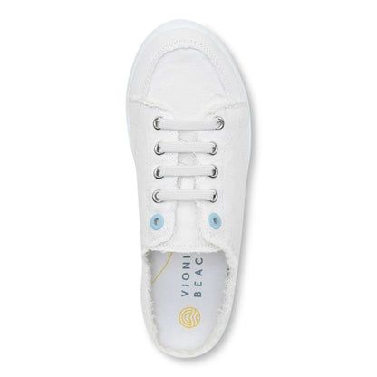 Breeze Mule Sneaker - White Canvas