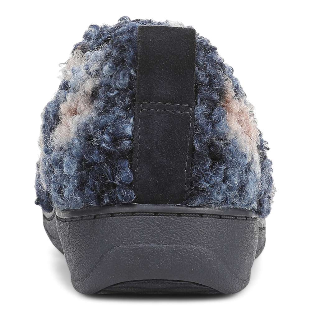 Imogen Slipper - Navy Multi