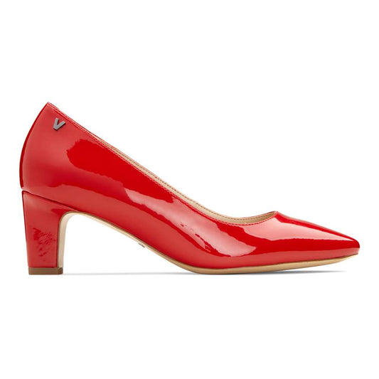 Mia Block Heel - Cherry