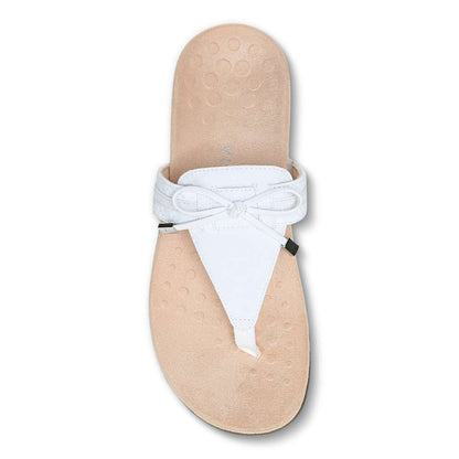 Amaya Toe Post Sandal - White