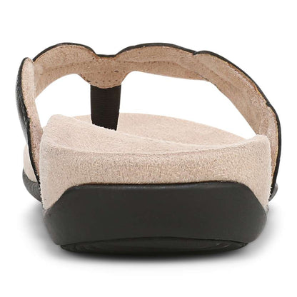 Bella Braid Toe Post Sandal - Black