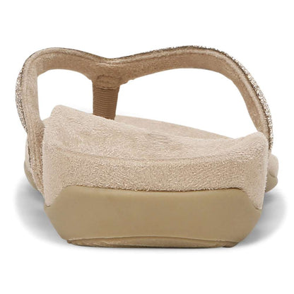 Dillon Shine Toe Post Sandal - Champagne