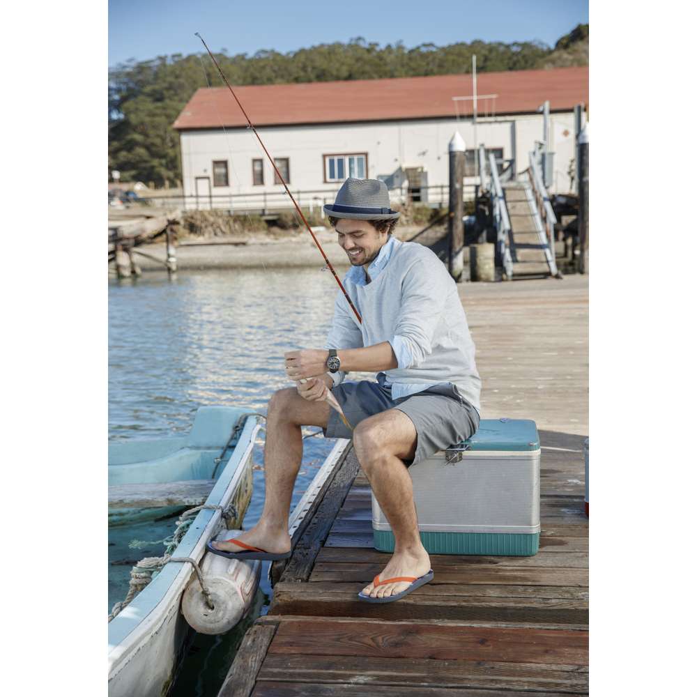 Beach Manly Toe Post Sandal - Greige