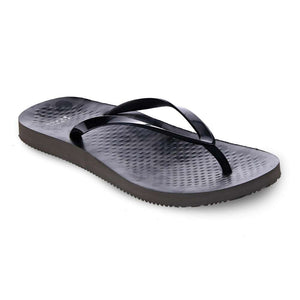 Noosa Print Toe Post Sandal - Leopard Black