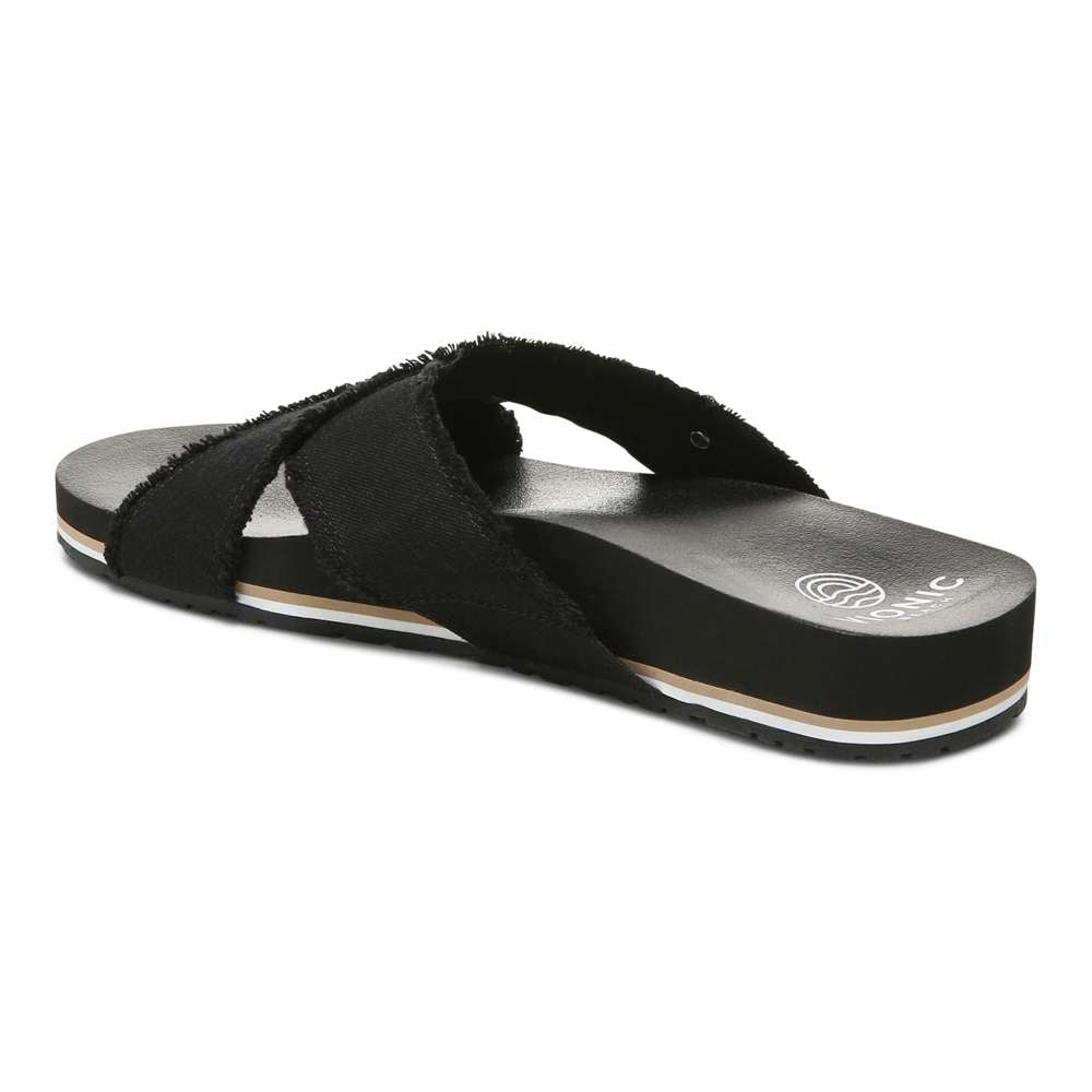 Panama Beach Slide - Black Canvas