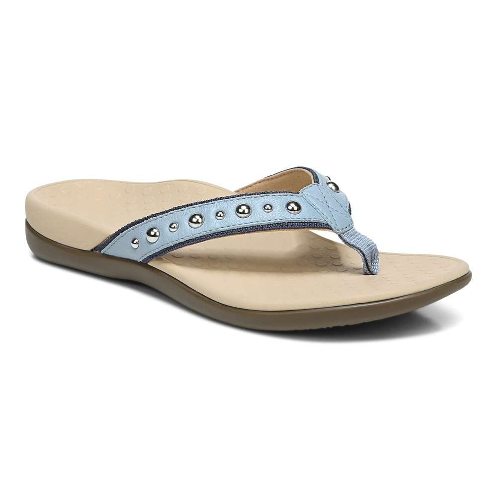 Vanessa Toe Post Sandal - Light Blue