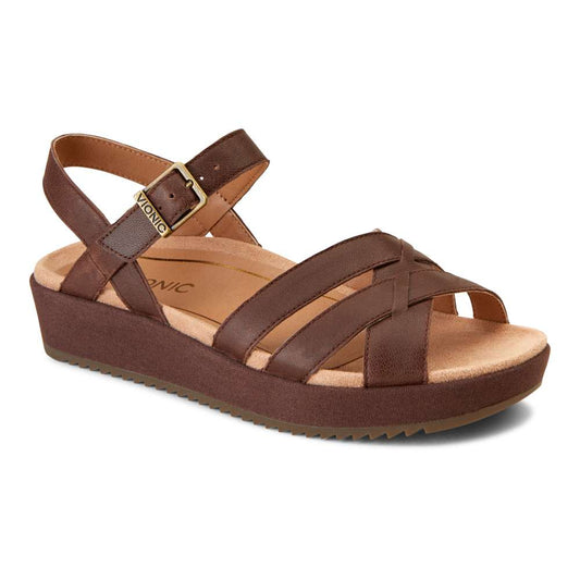 Violet Platform Sandal - Chocolate
