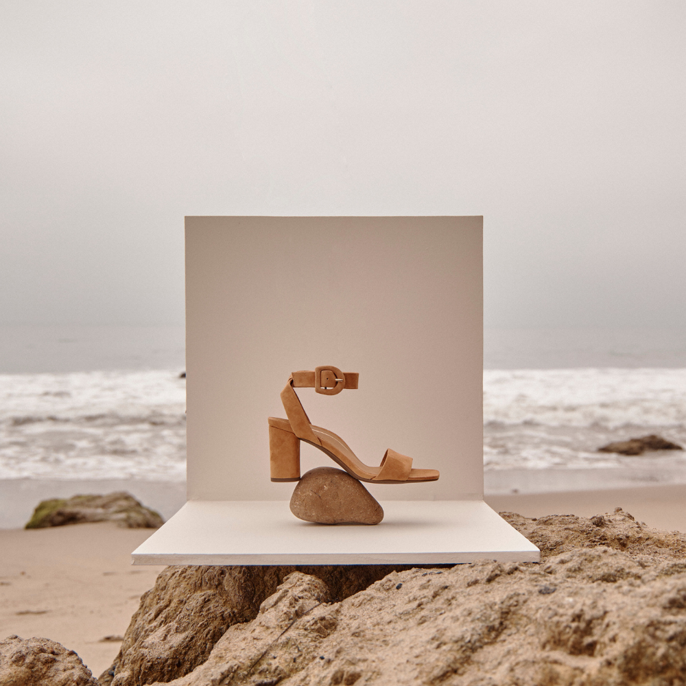Zinfandel Block Heel Sandal - Camel