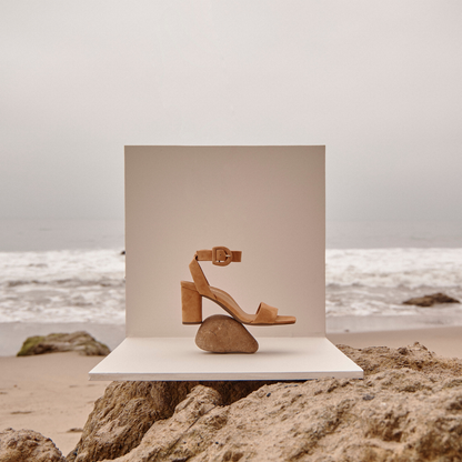 Zinfandel Block Heel Sandal - Camel