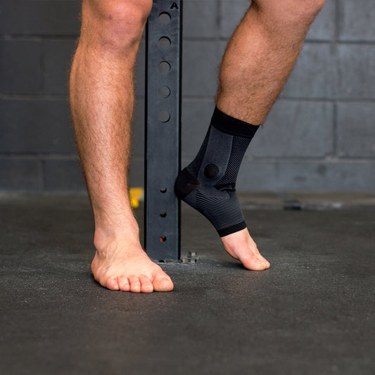 Lifestyle image for Ankle Bracing System Right (AF7) - Black