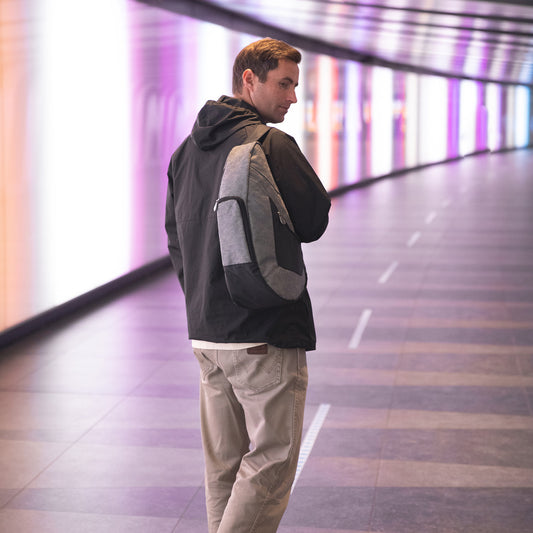 Lifestyle image for Active Traveller Backpack - Grey