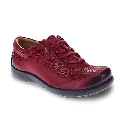 Alberta Lace-Up Casual Sneaker - Cherry Lizard