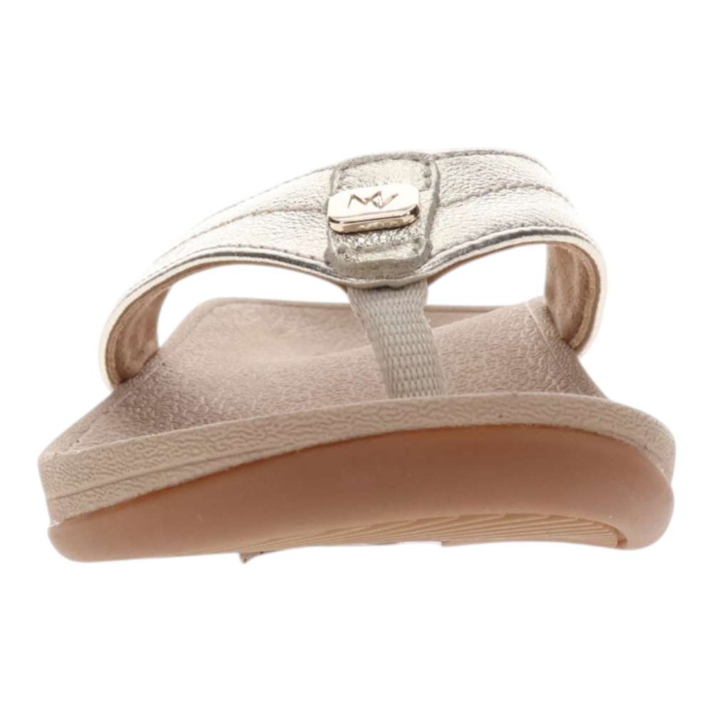 Allora Smooth Toe Post Sandal - Champagne