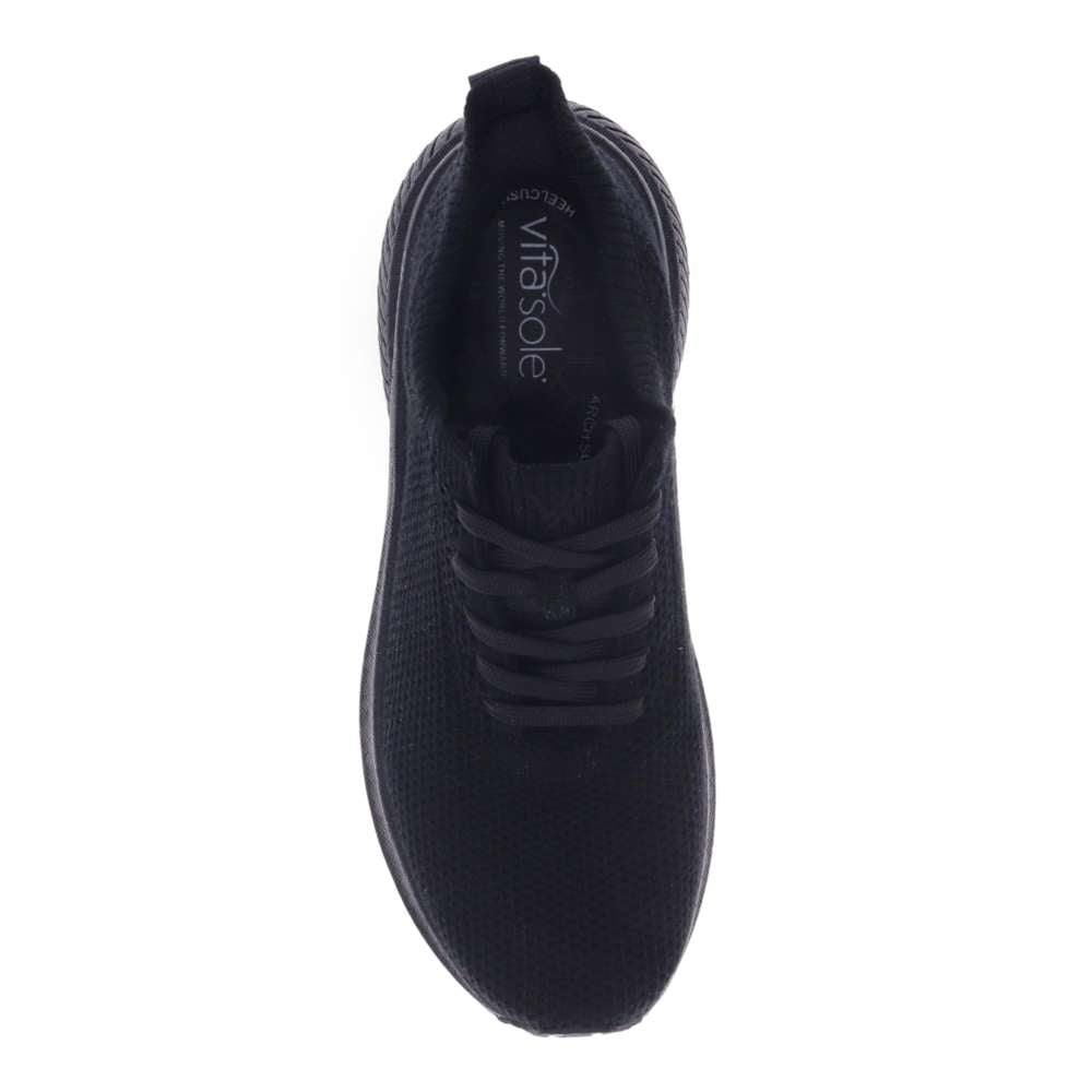 Allure Lace-Up Active Sneaker - Black