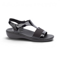 Alyce Sandal - Black Patent/Stretch