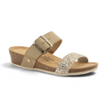 Aranjuez Glitter Slide - White Gold