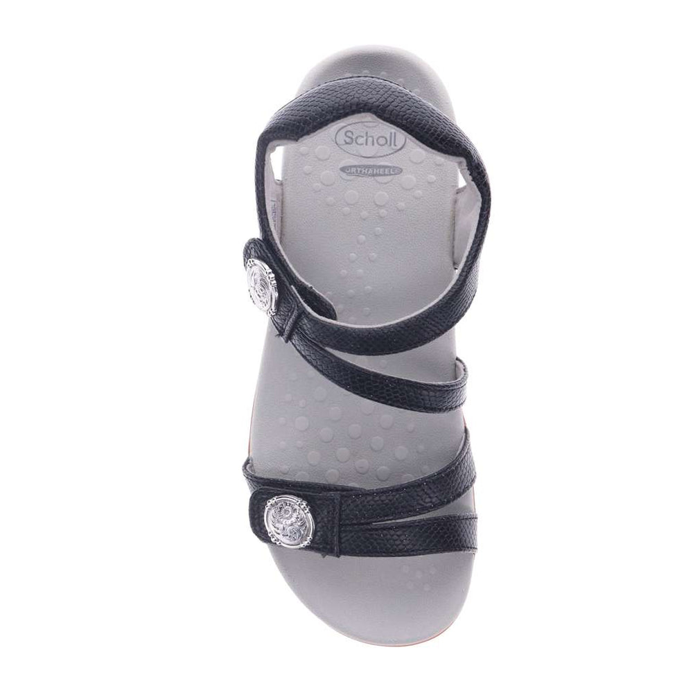 Arianna Sandal - Shimmer Black – Comfort Co Shoes Australia