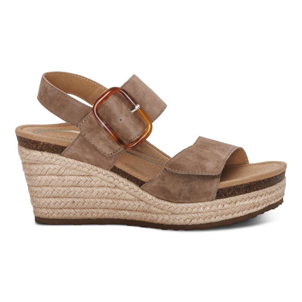 Ashley Wedge - Taupe