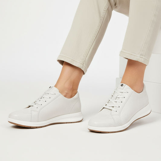 Lifestyle image for Athens Lace-Up Casual Sneaker - Oyster Lizard