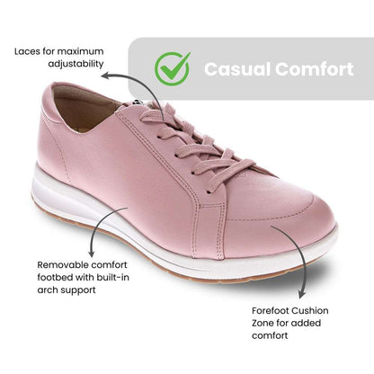 Athens Lace-Up Casual Sneaker - Dusty Pink