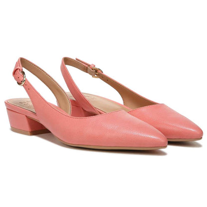 Banks Slingback Heeled Sandal - Coral Peach