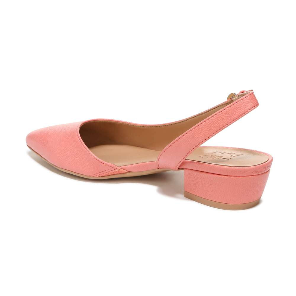 Banks Slingback Heeled Sandal - Coral Peach