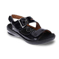 Barcelona Back Strap Sandal - Black Croc