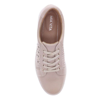 Basha Lace-Up Casual Sneaker - Beige