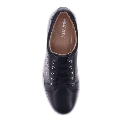 Basha Lace-Up Casual Sneaker - Black