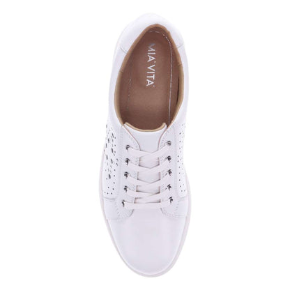 Basha Lace-Up Casual Sneaker - White