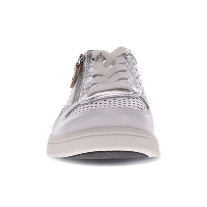 Baxley Zip Casual Sneaker - White/Silver