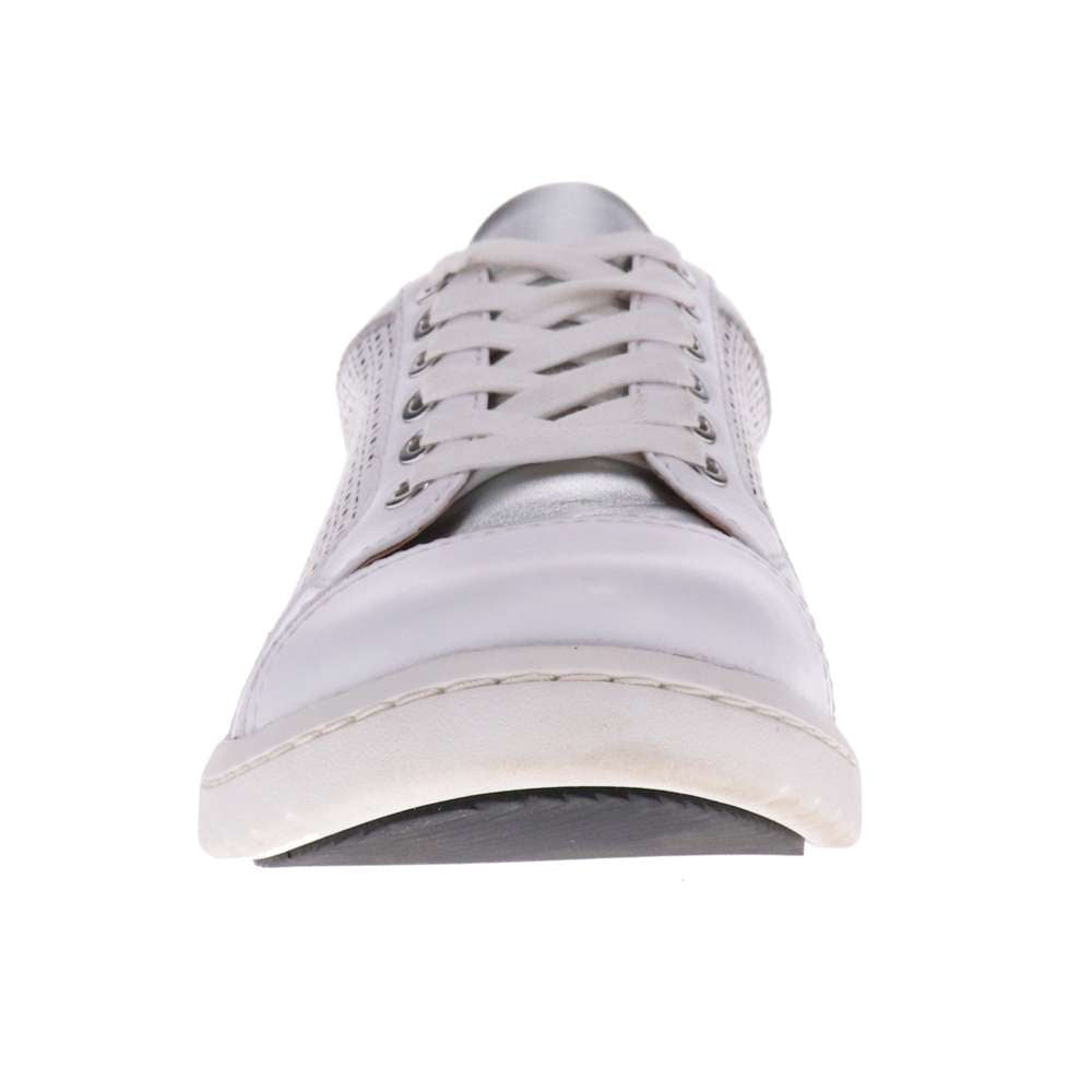 Belinda Lace-Up Casual Sneaker - White Laser